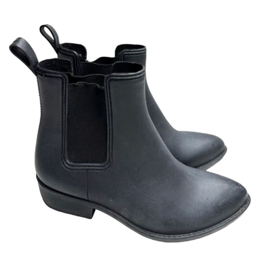 Jeffrey Campbell Boots Women 6 Havana Matte Black Waterproof Pointed Toe Booties
